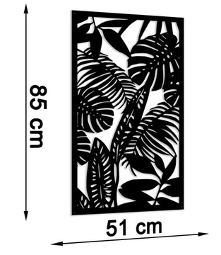Ажурная картина Настенное украшение Панно Листья 3D