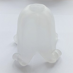 KLOSZ DO LAMP E14 SZKLANY ALABASTER BIAŁY BEREK