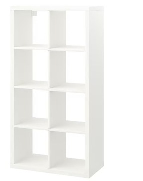 Regał Ikea Kallax 77 cm x 147 cm x 39 cm biały