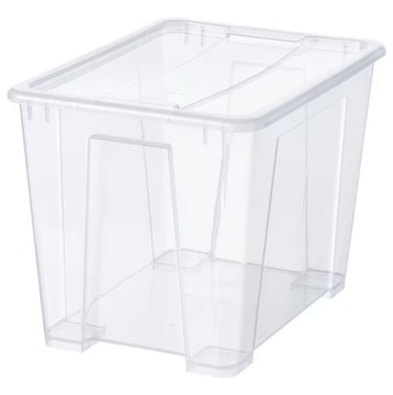 IKEA pojemnik z POKRYWKĄ pudełko SAMLA 22l
