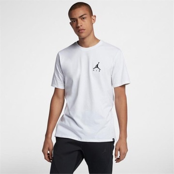 Jordan Nike Air KOSZULKA BAWEŁNIANA męska JUMPMAN sportowy T-shirt biała