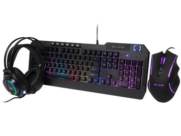 СВЕТОДИОДНАЯ КЛАВИАТУРА, НАУШНИКИ, МЫШЬ, НАБОР КОВРИКОВ RGB MAT