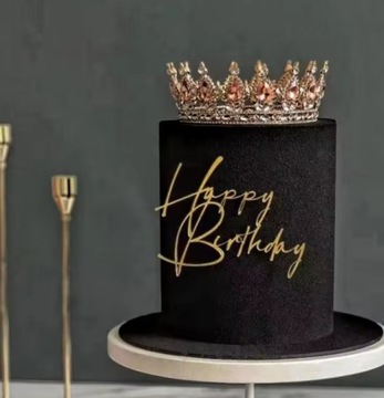 TOPPER URODZINOWY happy birthday ozdoba na tort topper na bok tortu