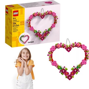 LEGO BRICKHEADZ ELEMENT WYSTROJU W KSZTAŁCIE SERCA MOŻLIWOŚĆ MODYFIKACJI