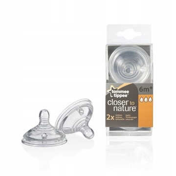 Tommee Tippee smoczek do butelek closer 6m+