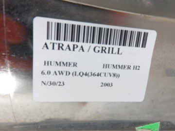 MŘÍŽKA MASKA HUMMER H2