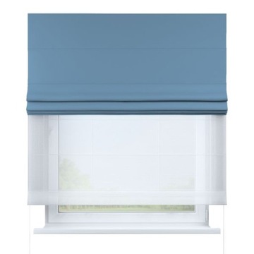 Decoria Римская штора Duo 130х170 синяя