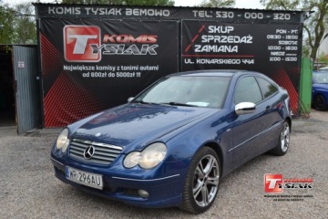 Mercedes Klasa C W203 Coupe W203 2.0 (C 200 Kompressor) 163KM 2001 Mercedes-Benz Klasa C Bemowo 2.0 Benzyna, 2001 rok produkcji KOMIS TYSIA