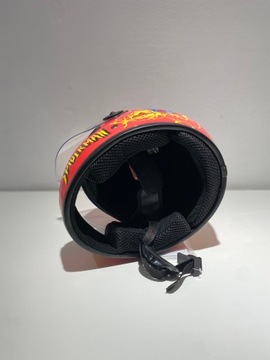 МИНИ ШЛЕМ ДЕТСКИЙ ЧЕЛОВЕК ПАУК Красный КВАД МОТОР САЛОН 2 КОЛЕСА