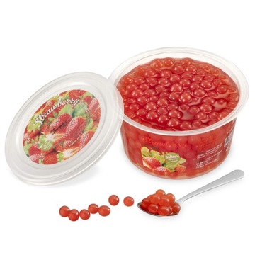 BUBBLE TEA KULKI 450G TRUSKAWKA BEZGLUTENU WEGAN