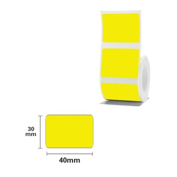 NIIMBOT Etykiety Naklejki Żółty 40х30 mm 230 szt do B21, B3S, B1