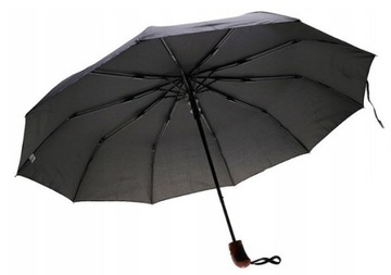 PARASOL czarny wytrzymały elegancki uniseks