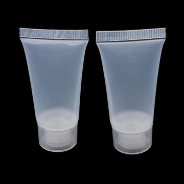 100 szt. Plastikowe tubki do wyciskania kremu do rąk 5 ml butelki na próbki błyszczyka do ust