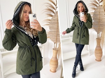 ВЕСЕННЯЯ ПЕРЕХОДНАЯ ПАРКА АСИММЕТРИЧНАЯ КУРТКА 6XL