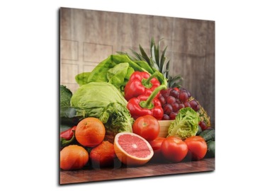 płytki ścienne hartowane kuchnia 60x60 warzywa