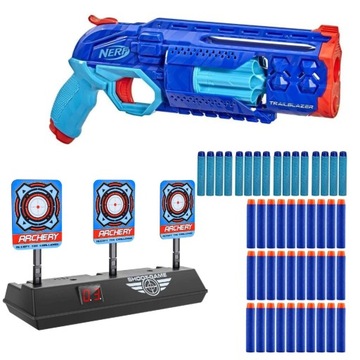PISTOLET NERF ELITE 2.0 TRAILBLAZER RD-8 ZESTAW TARCZA + 30 STRZAŁEK