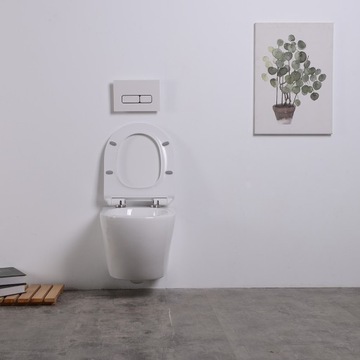 MISKA PODWIESZANA MUSZLA WC WISZĄCA MISA TORNADO SLIM +DESKA WOLNOOPADAJĄCA