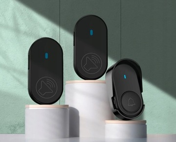 Беспроводной дверной звонок 2 приемника 36 мелодий Батарейки дальнего действия