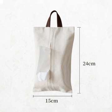 Подвесной держатель для салфеток в японском стиле, чехол для косметической коробки, холст, ткань