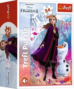 Trefl Puzzle 54 mini W świecie Anny i Elsy Frozen
