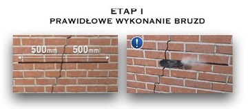 Kotwa spinająca do pęknięć w fasadach 8 mm x 1 m