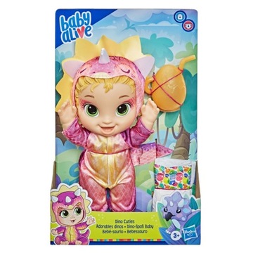 Baby alive Lalka w stroju dinozaura Triceratopsa