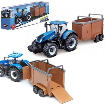 BBURAGO NEW TRAKTOR Z PRZYCZEPĄ DLA KONIA METAL