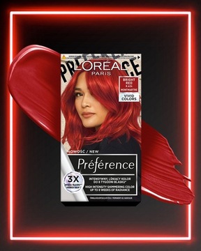Лореаль Преферанс Vivid Colors перманентная краска для волос 8.624 Ярко-красный