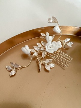 Гребень Light Gold & Flower II