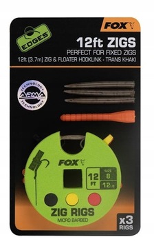 FOX Zig Rig Przypony Karpiowe 0.9m