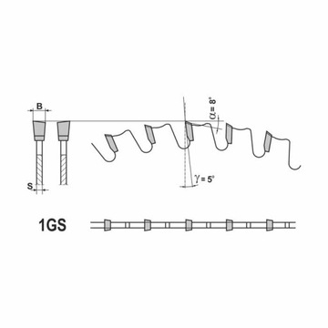 POWER PLUS 3 -UNIVERSAL- 0180X20X2.7/1.6/36Z 1GS5 - ПИЛА/ДИСК С ПЛАСТИНАМИ