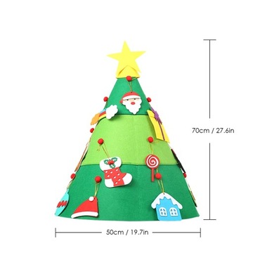 Креативная 3D елка для детей своими руками.