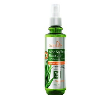 Lakier-spray do włosów z aloesem objętość TianDe