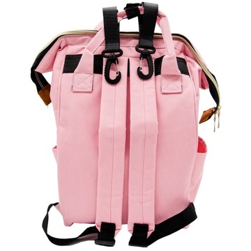 РЮКЗАК ДЛЯ МАМЫ, ПАПА, аксессуары для подгузников, сумка для коляски + крючки, розовый