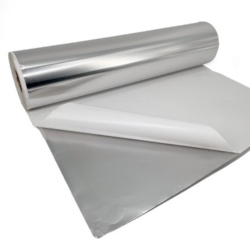 ФОЛЬГА АЛЮМИНИЕВАЯ САМОКЛЕЯЩАЯСЯ ТОЛСТАЯ - 0,5х1м.