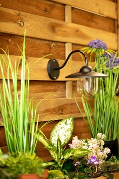 2x KINKIET SOLARNY LAMPA ELEWACYJNA LED DALI LAMPKA OGRODOWA ZEWNĘTRZNA