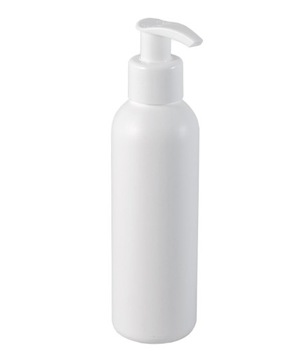 Butelka z pompką 150ml, HDPE, 24/410, Biała