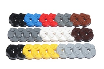 151*LEGO 4032 PŁYTKA 2x2 OKRĄGŁA R.KOLORY, 30szt
