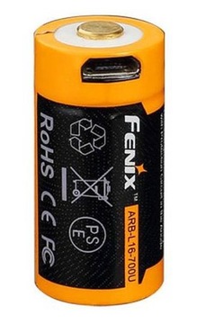 AKUMULATOR FENIX ARB-L16 16340 RCR123 700mAh 3,7V USB