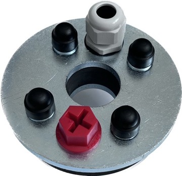 Оголовок сталь 110/32, крышка оцинкованная.