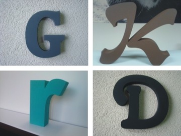 БУКВЫ-ЦИФРЫ-СТРУНЫ-3D, высота 20см, толщина 3см