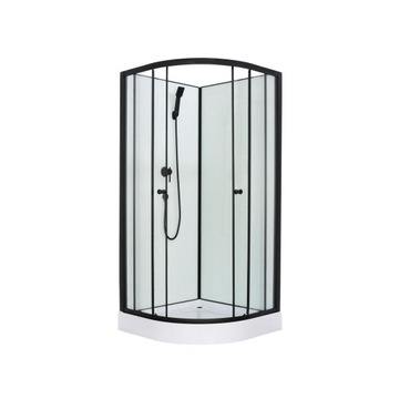 KABINA PRYSZNICOWA CZTEROŚCIENNA 80x80 BLACK