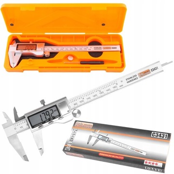 RICHMANN SUWMIARKA ELEKTRONICZNA 150MM STALOWA LCD WALIZKA ETUI C3431