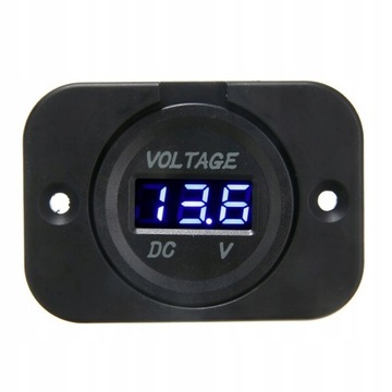 1pcs DC 12V-24V Blue LED Digital Voltmeter Panel