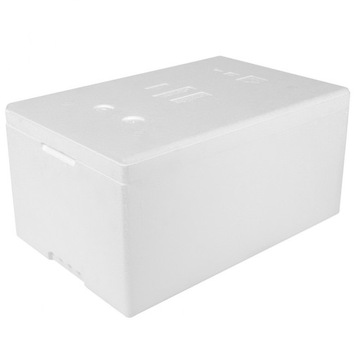 Termobox pudełko termiczne styropianowe z pokrywką atest PZH 580x380x285mm
