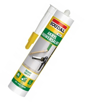Soudal Akryl Uniwersalny Uszczelniacz Akrylowy BIAŁY Ściany Sufity 280ml