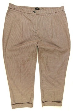 NEXT spodnie damskie materiałowe zwężane cygaretki kratka 48
