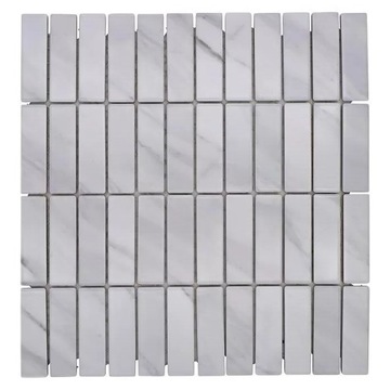 płytki mozaika ceramiczna mini STICK CARRARA sztab