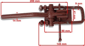 SPINACZ BURTY ZAMKNIĘCIA PRZYCZEPY L+P D-35 D-47