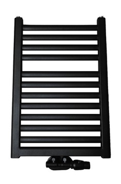 GRZEJNIK ŁAZIENKOWY czarny 675/440 ELBA 304W DRABINKA